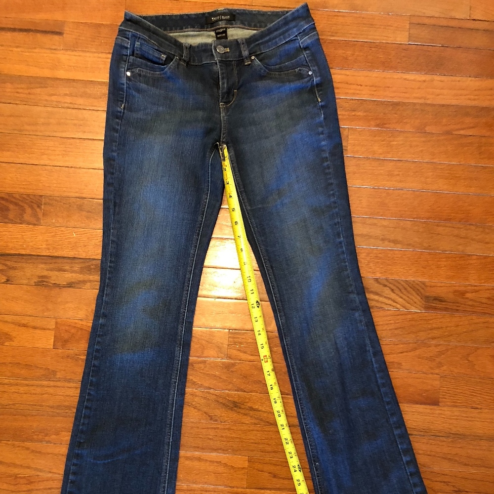 White House Black market blue  jeans boot leg W4R